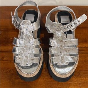 Dolce Vita Metallic Silver Sandals